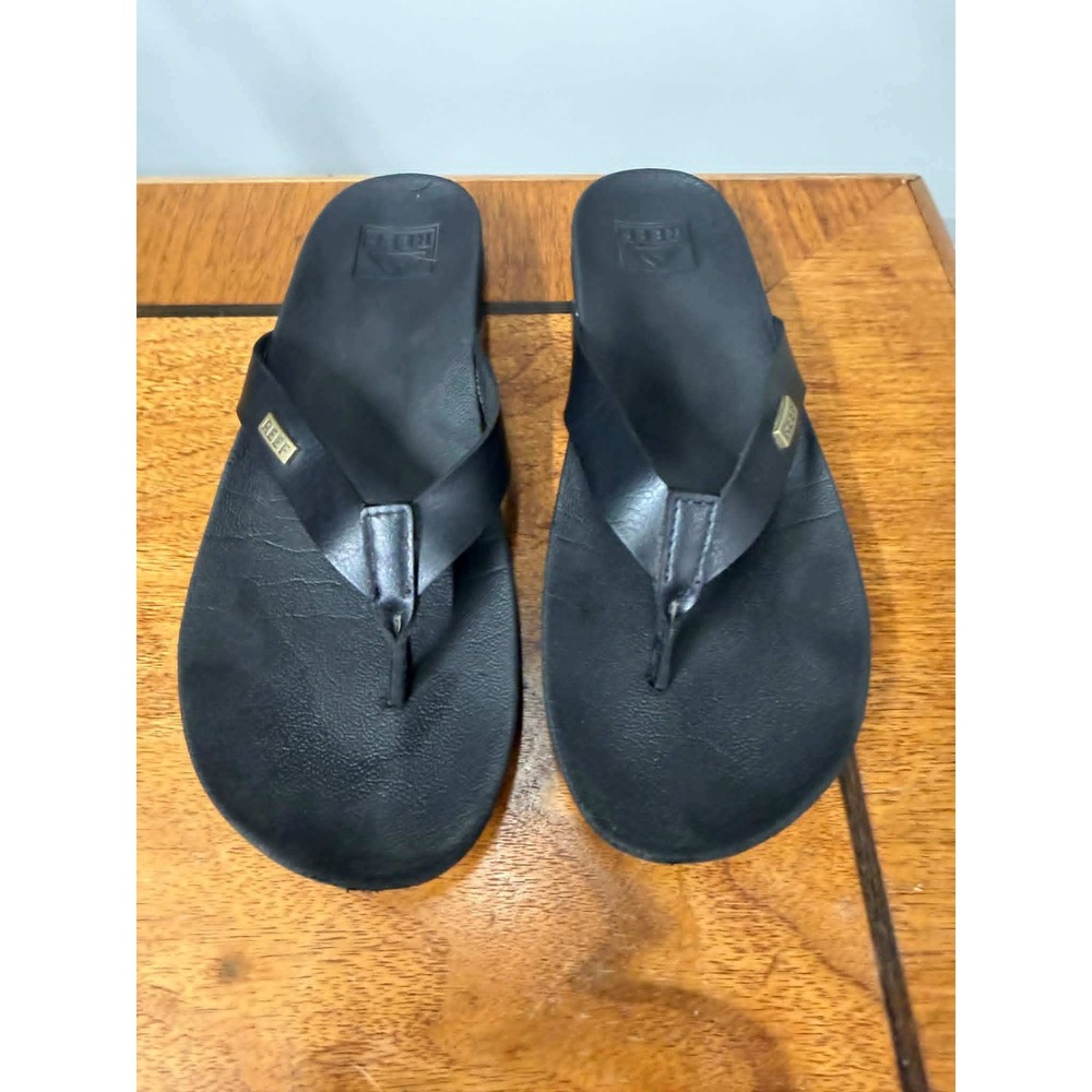 Reef Womens 6  Black Flip Flop Sandals Synthetic Thong Flat‎ Summer Shoes